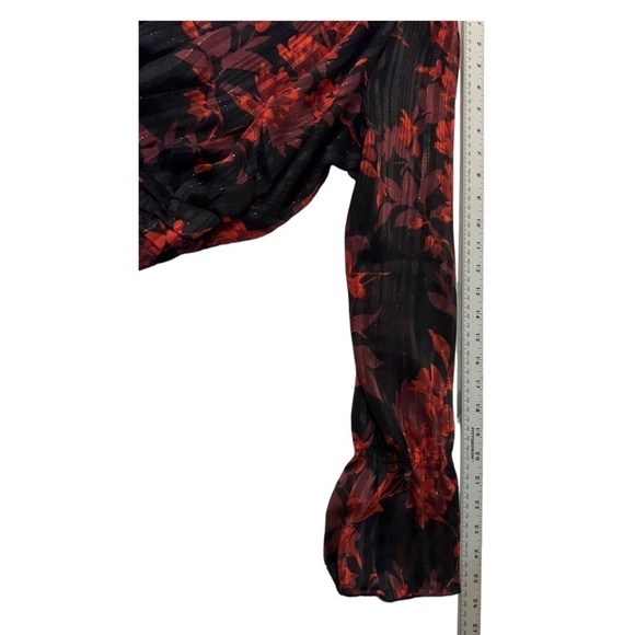 Lane Bryant Floral Blouse Size 16 - Picture 10 of 10